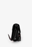 Prada Black/Pink Leather City Ribbon Plexi Bag