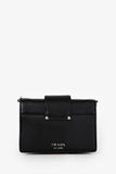 Prada Black/Pink Leather City Ribbon Plexi Bag