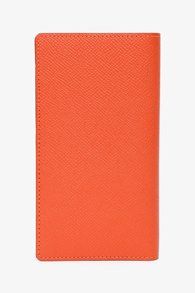 Hermes Orange Epsom Leather Long Bi-Fold Wallet