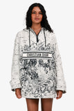 Christian Dior White/Black Astronomy Patterned Anorak Size XS