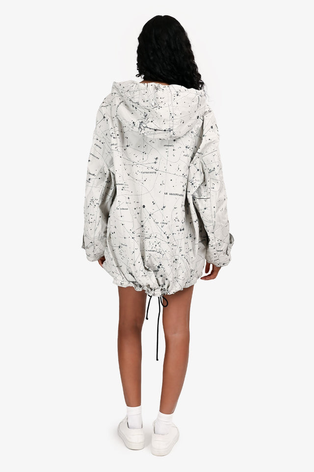 Christian Dior White/Black Astronomy Patterned Anorak Size XS