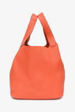 Hermes Orange Clemence Leather Large Picotin Lock 26 Casaque