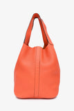 Hermes Orange Clemence Leather Large Picotin Lock 26 Casaque
