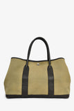 Hermes 2003 Green/Brown Canvas/Leather Garden Party 36