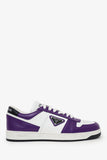 Prada White/Purple Leather Downtown Sneaker Size 7 Mens