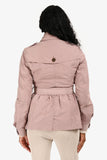 Burberry Brit Mauve Nylon Cropped Rain Jacket Size 4