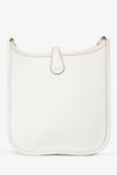 Hermes 2024 Blanc Clemence Leather Evelyne TPM