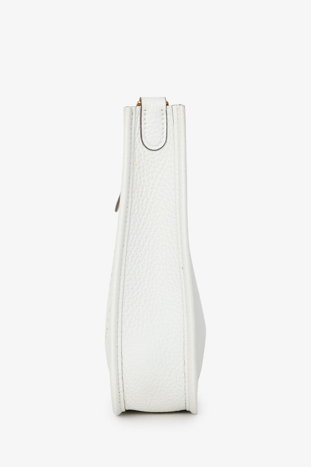Hermes 2024 Blanc Clemence Leather Evelyne TPM