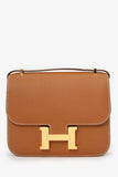 Hermes 2023 Gold Epsom Leather Constance Mini 18