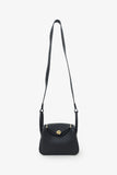 Hermes 2023 Black Clemence Mini Lindy