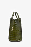 Louis Vuitton Green Alligator Mississippiensis City Steamer MM Top Handle With Strap