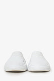 Prada White Rubber Logo Mules Size 35