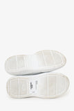Prada White Rubber Logo Mules Size 35