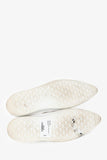 Prada White Graphic Printed Pointed Toe Sneakers Size 39