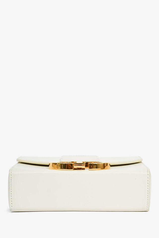 Christian Dior White Leather 'Sac 30 Montaigne Mini' Crossbody