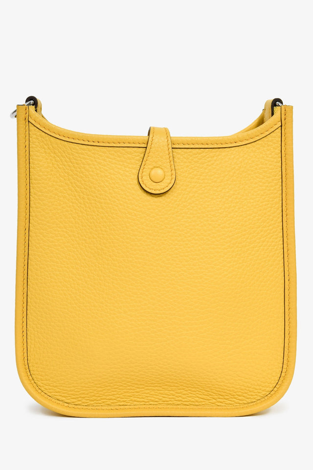 Hermes 2024 Yellow Clemence Leather TPM Evelyne Crossbody