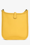 Hermes 2024 Yellow Clemence Leather TPM Evelyne Crossbody