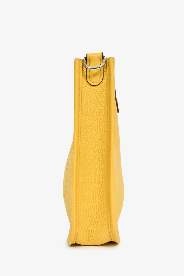 Hermes 2024 Yellow Clemence Leather TPM Evelyne Crossbody