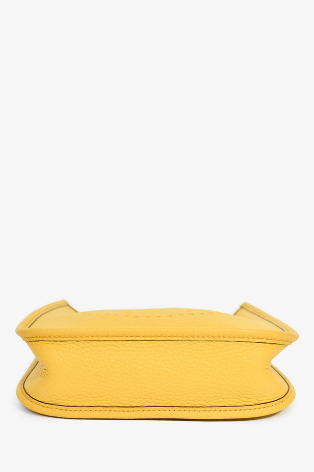 Hermes 2024 Yellow Clemence Leather TPM Evelyne Crossbody