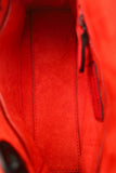 Christian Dior 2018 Red Studded Lambskin Cannage Supple Mini Lady Dior