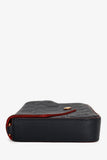 Louis Vuitton 2018 Navy Leather Empriente Monogram Félicie Crossbody with CJ Initials