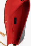 Louis Vuitton 2018 Navy Leather Empriente Monogram Félicie Crossbody with CJ Initials