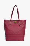 Louis Vuitton Burgundy Leather Monogram Empreinte 'Citadine' PM Bag