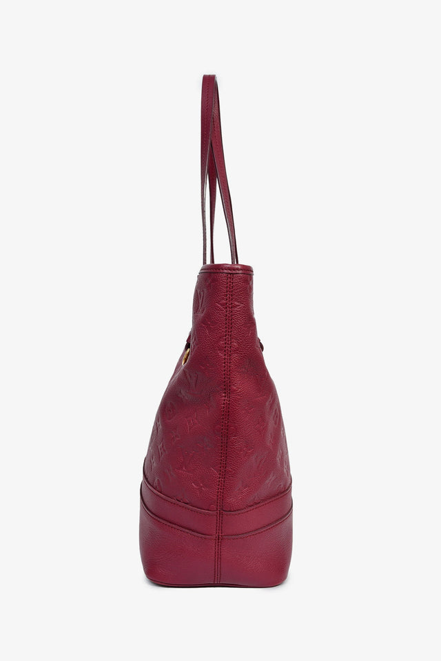 Louis Vuitton Burgundy Leather Monogram Empreinte 'Citadine' PM Bag