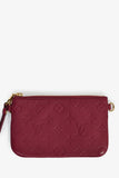 Louis Vuitton Burgundy Leather Monogram Empreinte 'Citadine' PM Bag