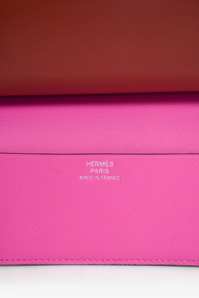 Hermes 2018 Magenta/Burgundy 'Multiplis' holder