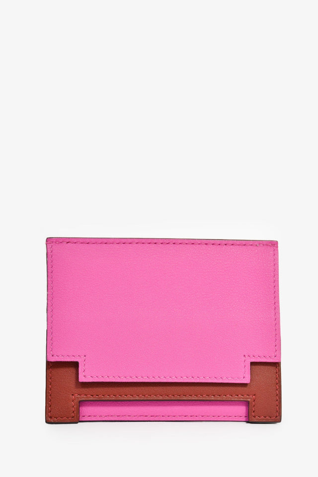 Hermes 2018 Magenta/Burgundy 'Multiplis' holder