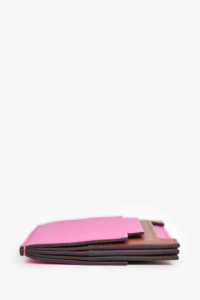 Hermes 2018 Magenta/Burgundy 'Multiplis' holder