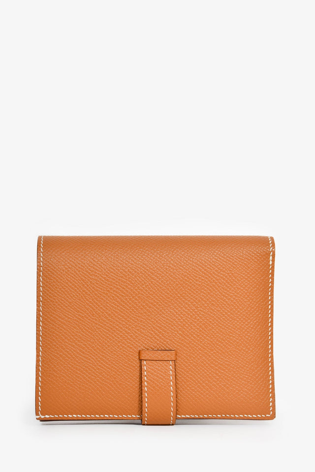Hermes Brown Epsom Leather 'Bearn' Wallet