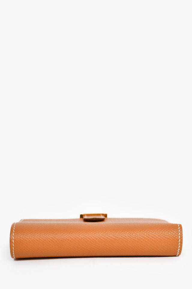 Hermes Brown Epsom Leather 'Bearn' Wallet