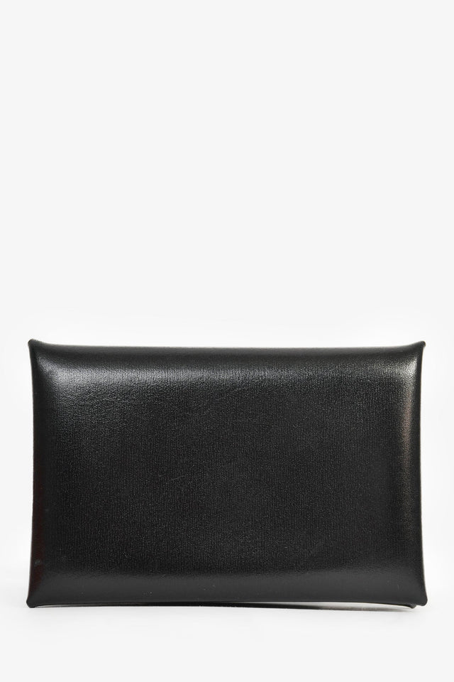 Hermes Black Leather 'Calvi' holder