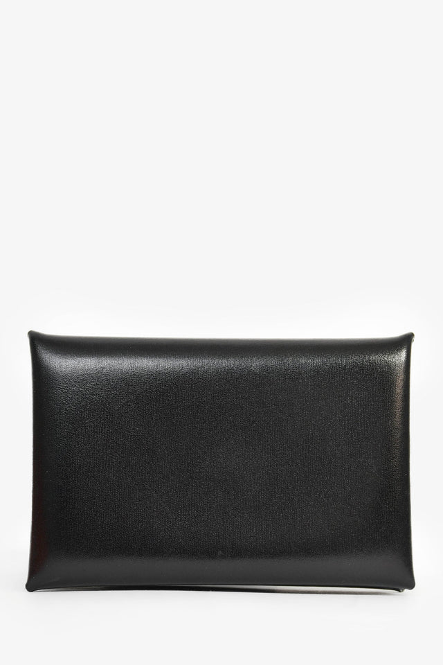 Hermes Black Leather 'Calvi' holder