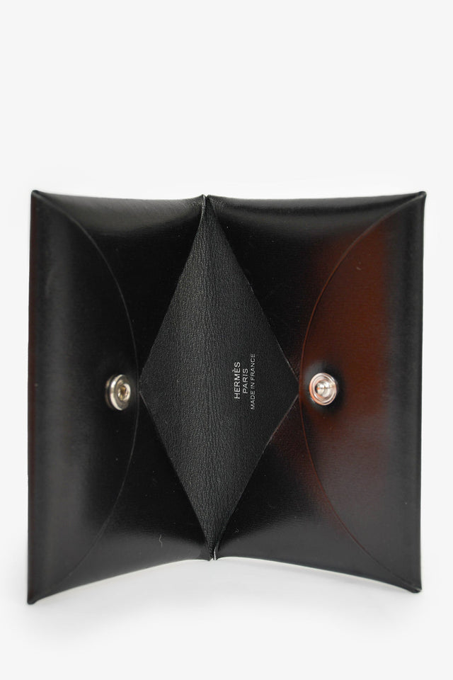 Hermes Black Leather 'Calvi' holder