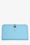 Hermes 2019 Blue Leather 'Dogon' Long Wallet