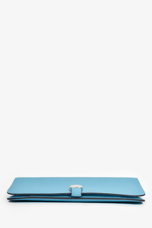Hermes 2019 Blue Leather 'Dogon' Long Wallet