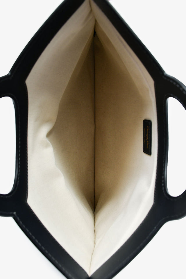 Christian Dior Navy Oblique Jacquard Clutch