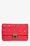 Christian Dior Pink Patent 'Miss Dior' Wallet On Chain