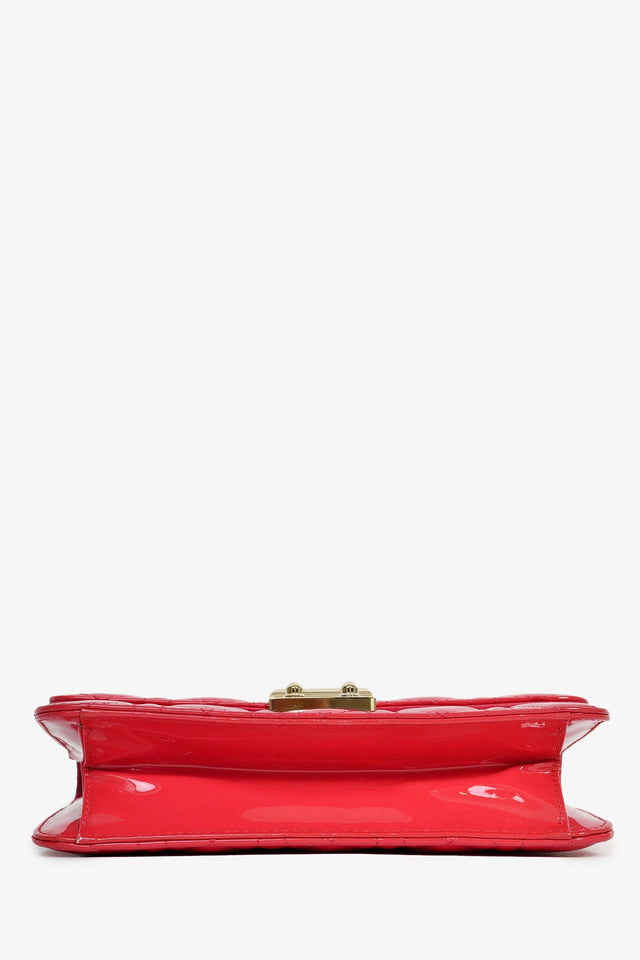 Christian Dior Pink Patent 'Miss Dior' Wallet On Chain