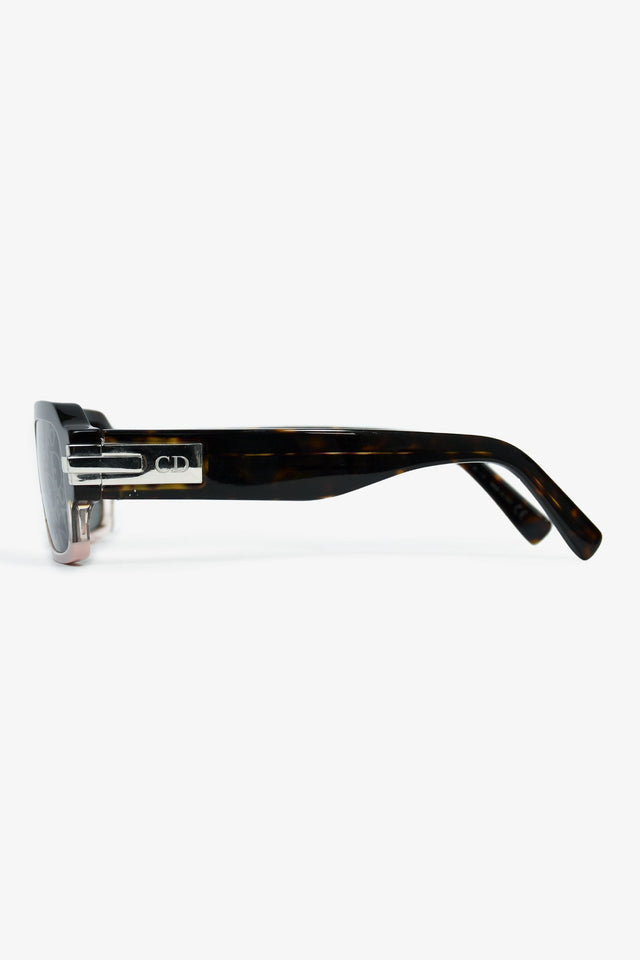 Christian Dior Brown/Pink Ombre Monogram 'Diorblacksuit XL' Sunglasses