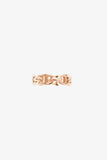 Hermes 18K Rose Gold Small Mode 'Chain d'ancre Enchainee' Ring Size 5