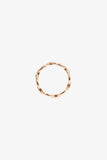 Hermes 18K Rose Gold Small Mode 'Chain d'ancre Enchainee' Ring Size 5