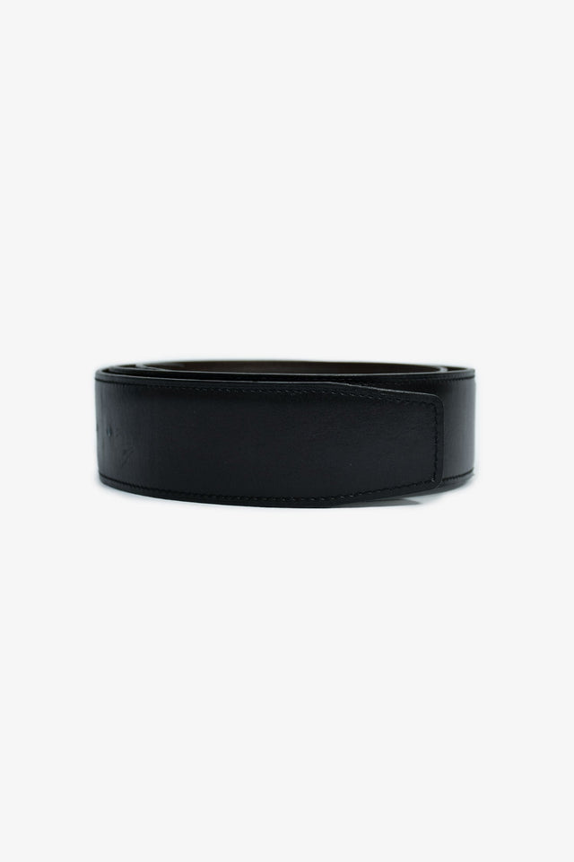 Hermes 2011 Black/Brown Reversible Belt Size 100 (No Buckle)