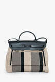Hermes 2020 Cream/Black Toile H Vibration Herbag Zip 31 With Pouch