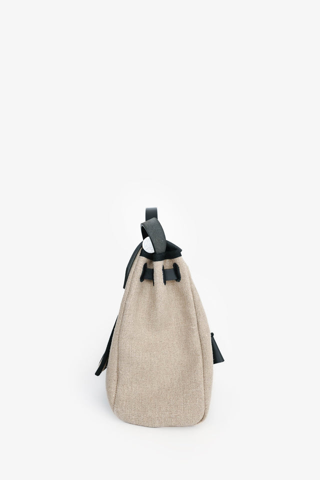 Hermes 2020 Cream/Black Toile H Vibration Herbag Zip 31 With Pouch