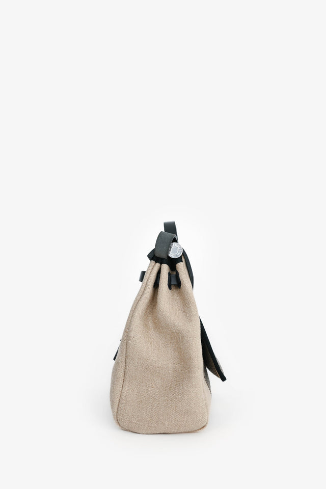 Hermes 2020 Cream/Black Toile H Vibration Herbag Zip 31 With Pouch