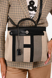 Hermes 2020 Cream/Black Toile H Vibration Herbag Zip 31 With Pouch